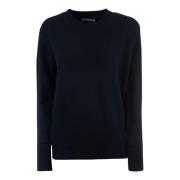 Zwarte Cashmere Crew Neck Sweater Calvin Klein , Black , Dames
