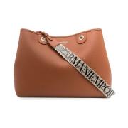 Rode Bagsaddle 85550 Leer Emporio Armani , Brown , Dames