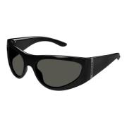 Zwarte zonnebril met accessoires Gucci , Black , Heren