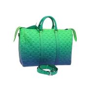 Pre-owned Canvas louis-vuitton-bags Louis Vuitton Vintage , Green , Da...