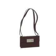 Pre-owned Leather shoulder-bags Salvatore Ferragamo Pre-owned , Red , ...