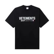 T-Shirts Vetements , Black , Heren