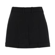 Geplooide Mini Rok Balenciaga , Black , Dames