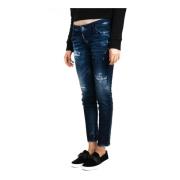 Cropped Jeans Dsquared2 , Blue , Dames