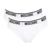 Wit Elastische Band Ondergoed Set Moschino , White , Heren