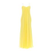 Dresses Alexander McQueen , Yellow , Dames
