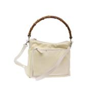 Pre-owned Nylon handbags Gucci Vintage , Beige , Dames