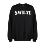 Sweatshirts Vetements , Black , Heren