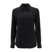 Casual Button-Up Overhemd Lanvin , Black , Dames