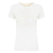 T-Shirts Twinset , White , Dames