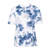 Splash Borduurwerk Tie Dye T-Shirt DES Phemmes , Multicolor , Dames