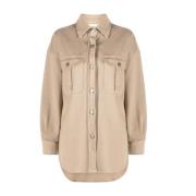 Denim Jackets P.a.r.o.s.h. , Beige , Dames