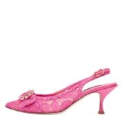 Pre-owned Lace heels Dolce & Gabbana Pre-owned , Pink , Dames
