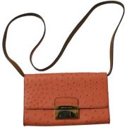 Pre-owned Leather shoulder-bags Michael Kors Pre-owned , Orange , Dame...