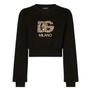 Italiaans Gemaakt Sweatshirt Dolce & Gabbana , Black , Dames