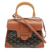 Pre-owned Leather handbags Goyard Vintage , Brown , Dames