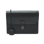 Pre-owned Leather clutches Dunhill Pre-owned , Black , Heren