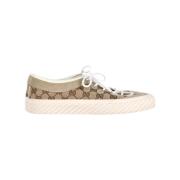 Pre-owned Cotton sneakers Gucci Vintage , Brown , Heren