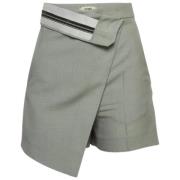 Pre-owned Fabric bottoms Fendi Vintage , Gray , Dames