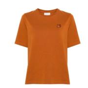 Stijlvolle T-shirts en Polos Maison Kitsuné , Orange , Dames