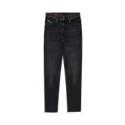 Slim Fit Jeans - D-Fining Stijl Diesel , Black , Heren