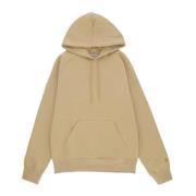 Chase Sweat Hooded in Sable/Gold Carhartt Wip , Beige , Heren