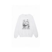 Kate Moss Sweatshirt Ramona Anine Bing , White , Dames