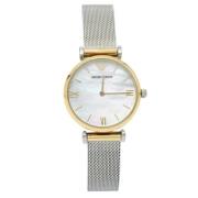 Pre-owned Stainless Steel watches Armani Pre-owned , White , Dames