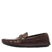Pre-owned Leather flats Louis Vuitton Vintage , Brown , Heren
