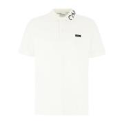 Klassieke Polo Shirt voor Mannen Calvin Klein , White , Heren