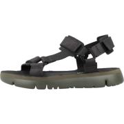 Stijlvolle platte sandalen in zwart Camper , Black , Heren