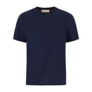 Casual Katoenen T-Shirt voor Mannen Tory Burch , Blue , Dames