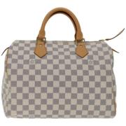 Pre-owned Canvas louis-vuitton-bags Louis Vuitton Vintage , White , Da...