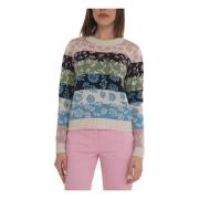 Bloemen Ronde hals Pullover Max Mara Weekend , Multicolor , Dames