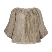 Softcc Dye Puff Blouse Walnoot Co'Couture , Beige , Dames