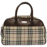 Pre-owned Canvas travel-bags Burberry Vintage , Beige , Dames