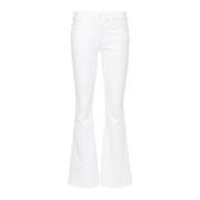 Witte Denim Jeans Mother , White , Dames