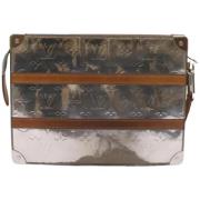 Pre-owned Canvas clutches Louis Vuitton Vintage , Gray , Dames