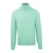 Kasjmier Turtleneck Sweater Collectie voor Mannen Malo , Green , Heren