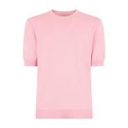 Zijde Katoen T-Shirt Elegant Ontwerp Regular Fit Ballantyne , Pink , H...