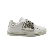 Pre-owned Leather sneakers René Caovilla Pre-owned , White , Dames