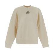 Roc Nation Logo Katoenen Sweatshirt Moncler , Beige , Heren