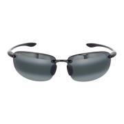 Rechthoekig Metalen Frame Zonnebril Hookipa Maui Jim , Black , Unisex