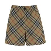Polyester Short in Ruitpatroon Burberry , Multicolor , Dames