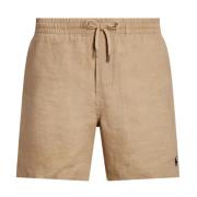 Klassieke Linnen Shorts Ralph Lauren , Beige , Heren