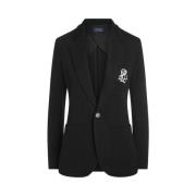 Elegante Jacquard Blazer - Zwart Ralph Lauren , Black , Dames