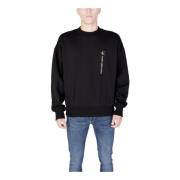 Zwart Bedrukte Sweatshirt Ronde Hals Calvin Klein Jeans , Black , Here...