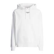 Witte Hoodie Lente/Zomer Mannen Calvin Klein Jeans , White , Heren