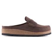 Heren Leren Sandaal Naples Habana Birkenstock , Brown , Heren