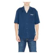 Korte Mouw Grafisch Overhemd Lente/Zomer Tommy Jeans , Blue , Heren